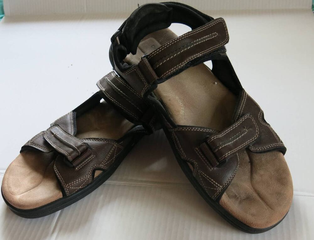 DOCKERS Outdoor Sport Sandal Size 12M Men Adjustable Gorpcore Summer Brown